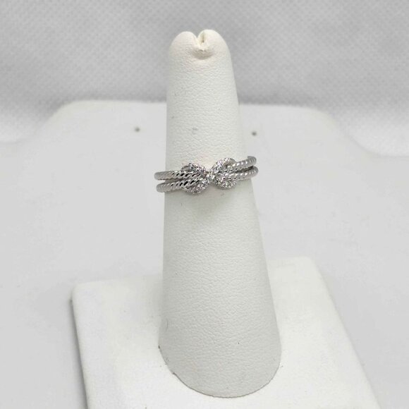 Brand New Sterling Silver 925 Love Knot Ring – Timeless Symbol of Love